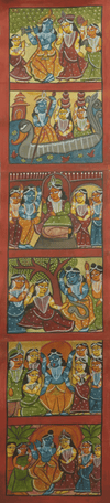 Buy Lord Krishna In Bengal Pattachitra By Manoranjan Chitrakar