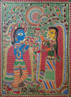 Buy Krishna & Radha in Madhubani from Naina Creation