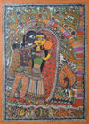 Buy Krishna with Radha, in Madhubani from Naina Creation