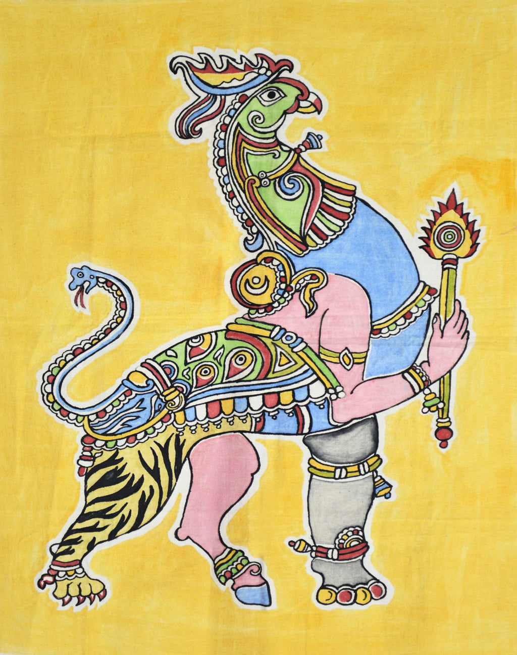 Buy Navagunjara in Kalamkari by K. Lakshminarayan