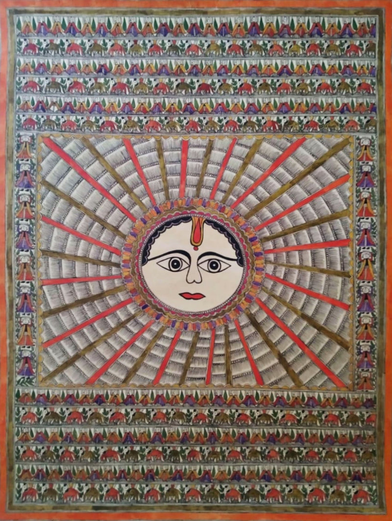 Buy The Sun in Madhubani  from Naina Creation