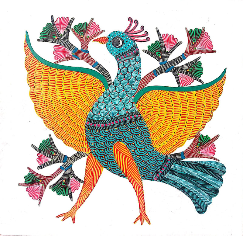 Purchase Peacock in Gond by Kailash Pradhan