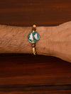 Handcrafted "Baadal" Copper Enamel Rakhi by EkiBeki