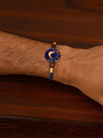 Handcrafted Chanda Copper Enamel Rakhi by EkiBeki