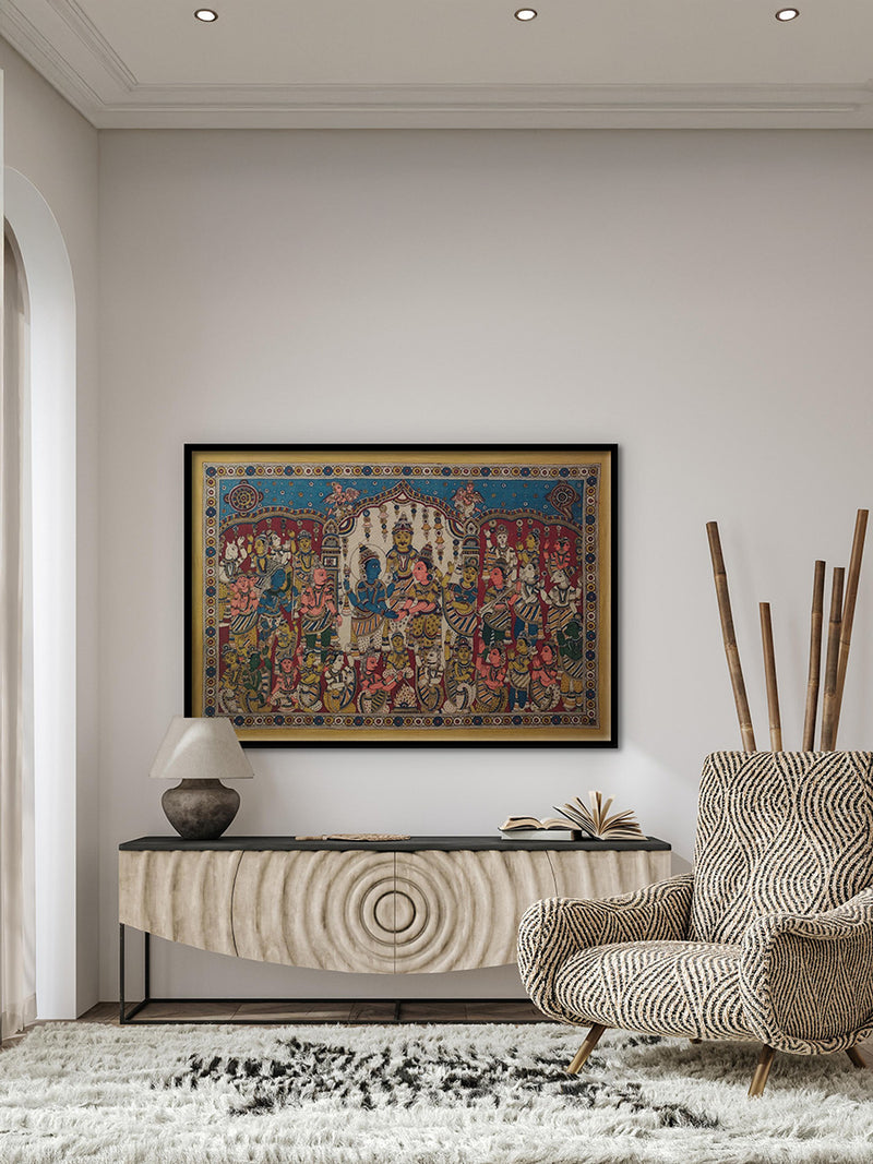 buy Srinivasa Kalyanam Kalamkari Painting by Siva Reddy