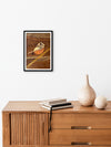 Sparrow in Wood Inlay by Mohan Kumar painting for Sale