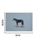 A Gentle Horse in Miniature Painting for sale