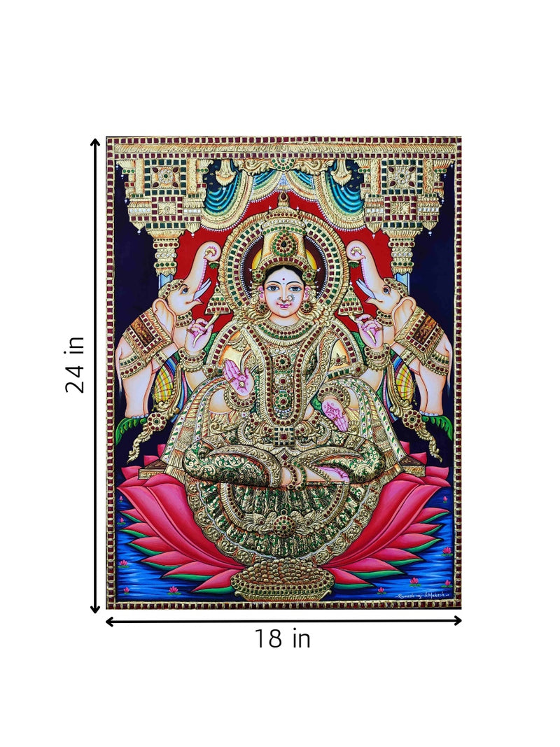 Devi Gajalakshmi in Tanjore for sale