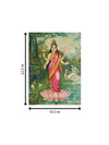 Goddess Lakshmi In Oleograph by Raja Ravi Varma For Sale