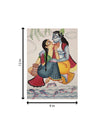 Krishna and Radha In Kalighat by Anwar Chitrakar