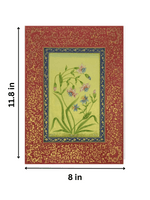 Mughal Flowers in Miniature Painting for sale