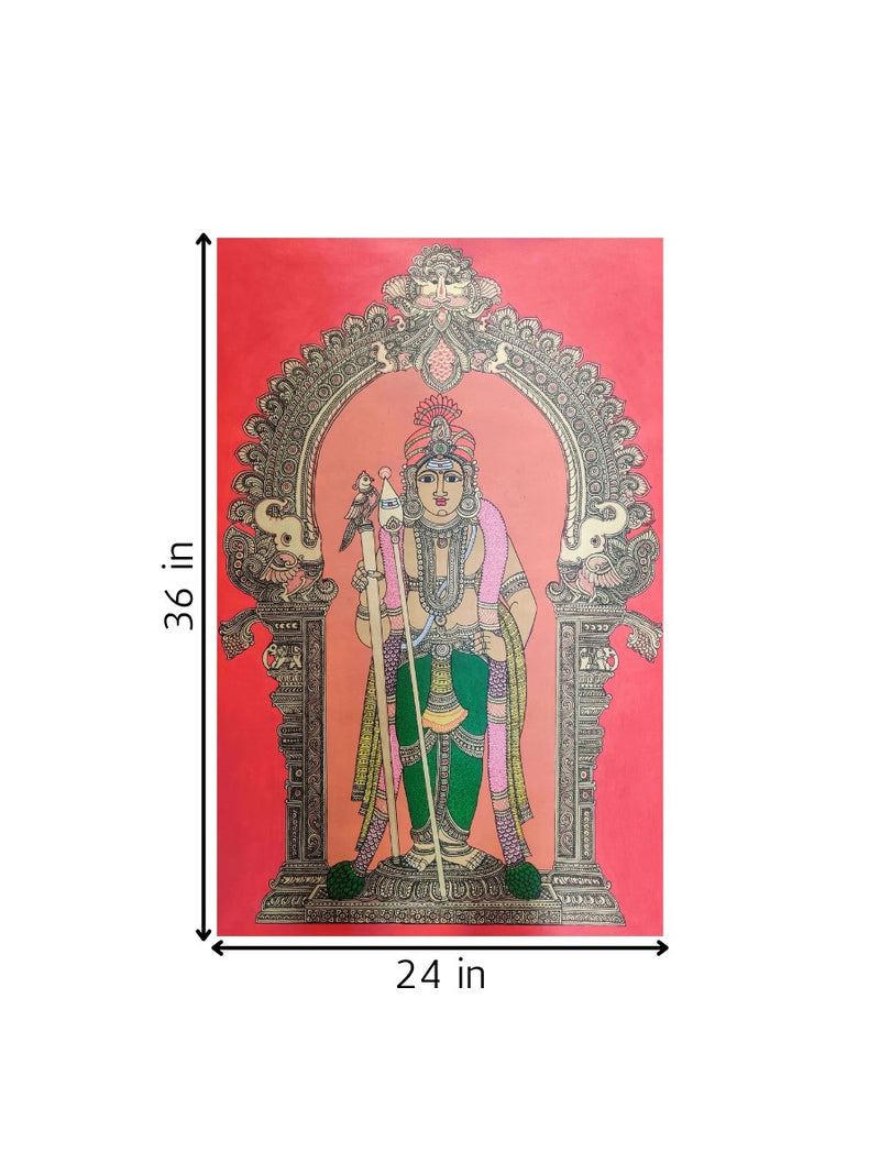 Murugan in Kalamkari for sale