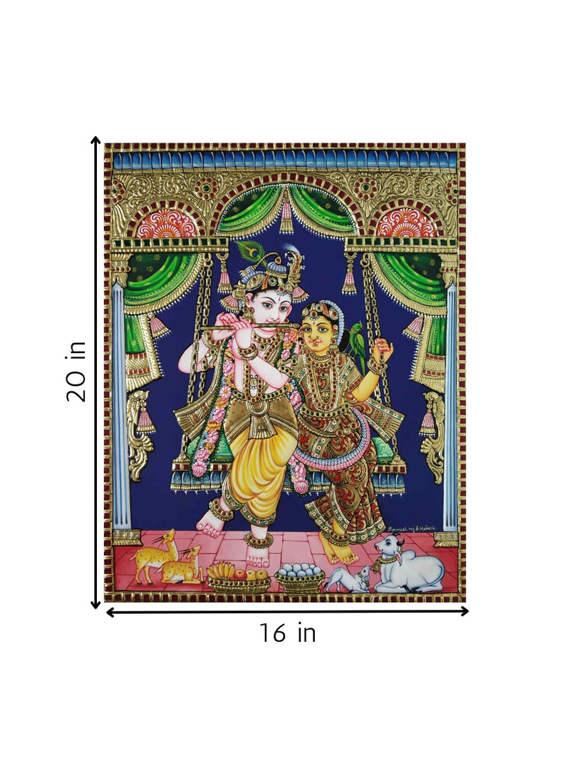 Radhakrishna in Tanjore for sale