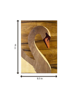 Buy Swan In Wood Inlay by Mohan Kumar