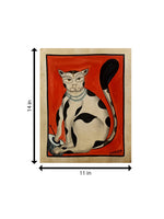 The Musical Cat in Kalighat by Sonali Chitrakar for sale