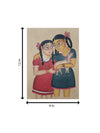 Two Girls In Kalighat by Anwar Chitrakar