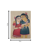 Two Girls In Kalighat by Anwar Chitrakar