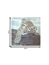 A Cub in Wood Inlay by Mohan Kumar for sale