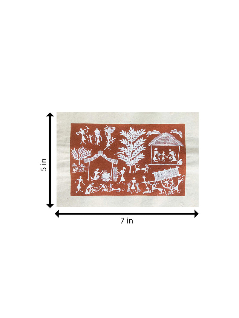 A Rural Countryside, Warli Art for sale