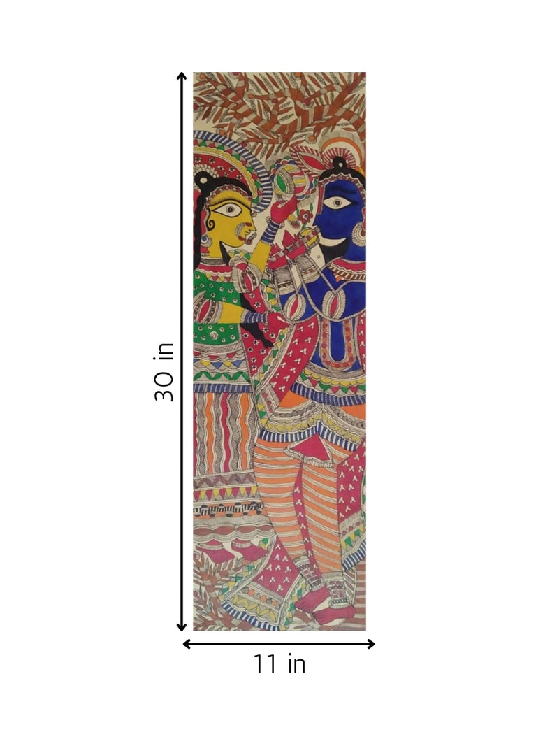 Krishna &Radha in Madhubani for sale