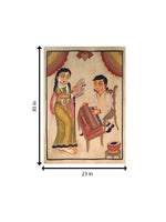 Soulful Wisdom: Kalighat Art for sale