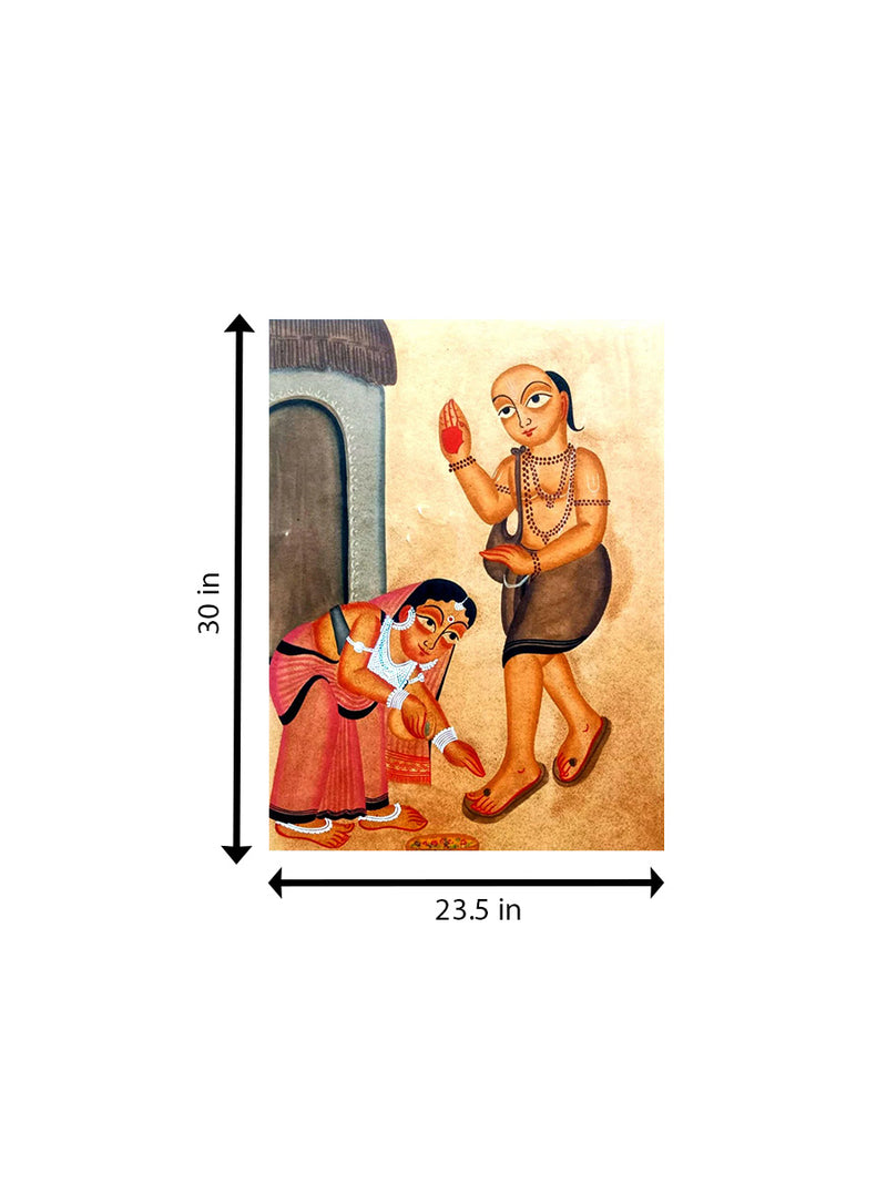 The Devotion in Kalighat Art for sale