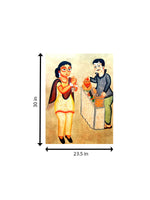 The Phuchkawala in Kalighat Art for sale