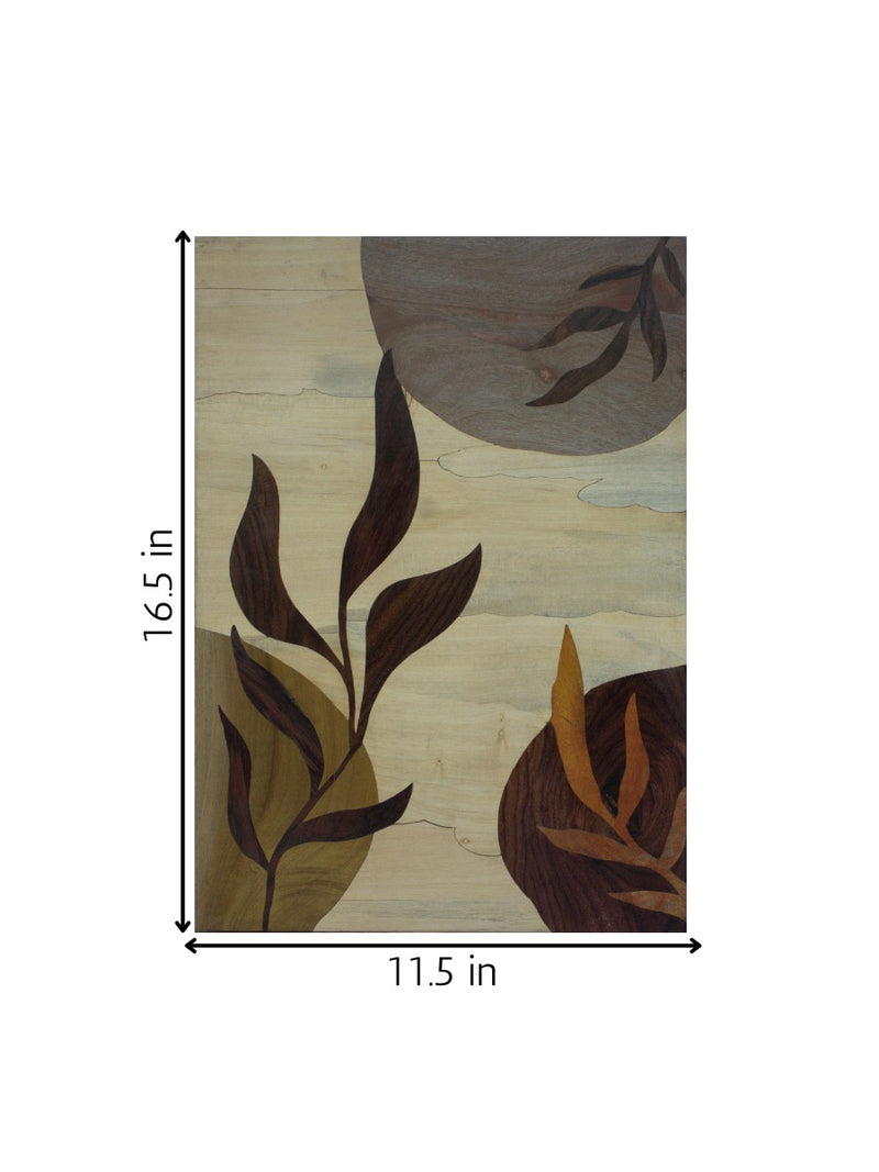 Leaves in wood Inlay by Mohan Kumar