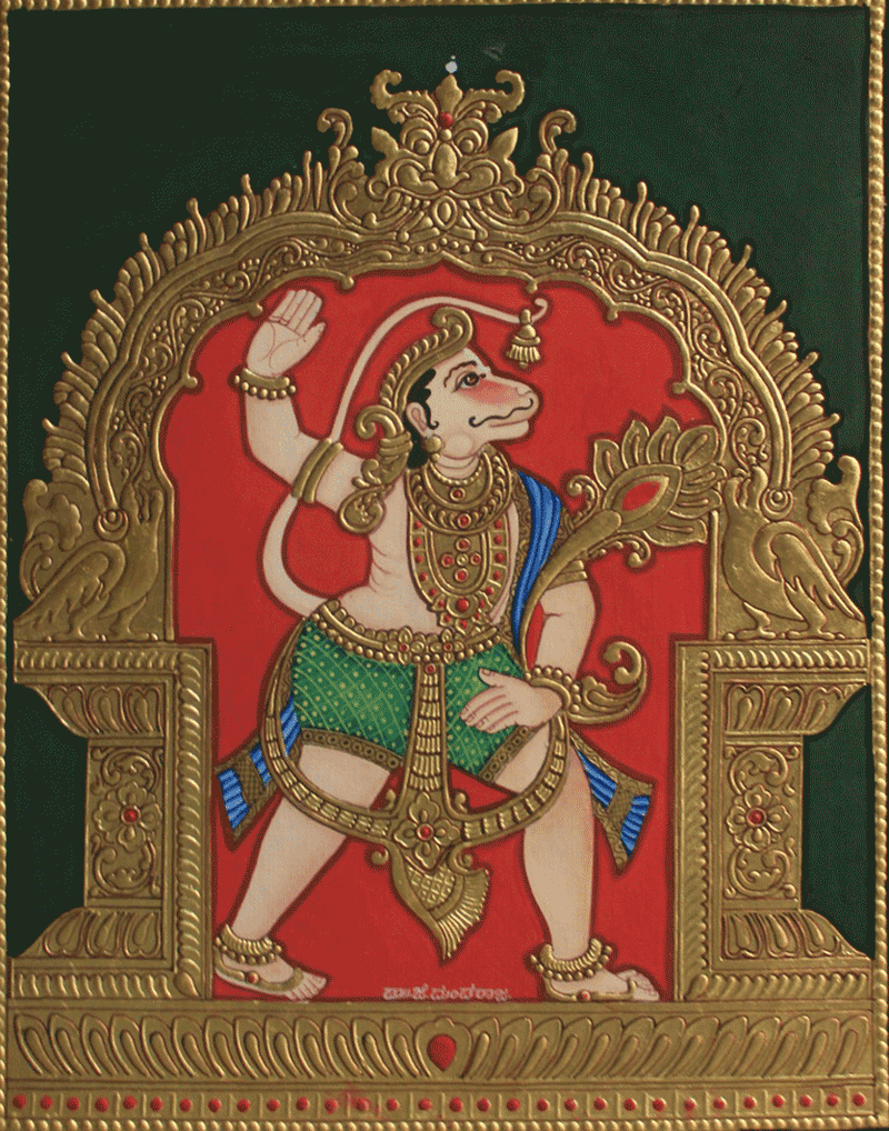 Buy Hanuman Ji In Mysore Tanjore By Dr. J Dundaraja