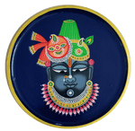 Buy Shrinathji Plate in Pichwai by Dinesh Soni