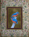 Buy Kingfishers Among Blossoms in Mughal Miniature by Mohan Prajapati
