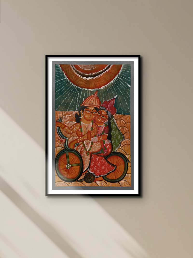 A Bengai Pattachitra Love Story by Swarna Chitrakar for sale