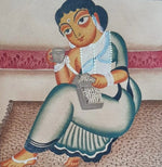 Buy A Bibi in Kalighat Art by Bapi Chitrakar