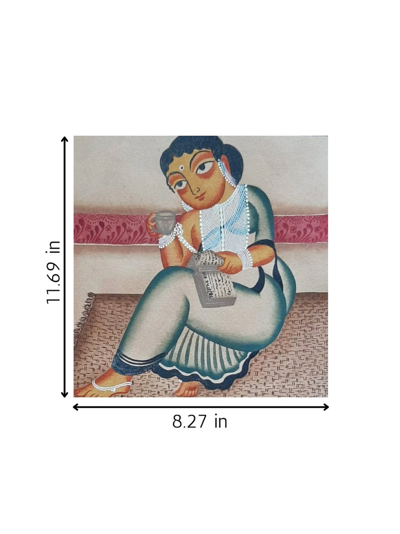 A Bibi in Kalighat Artwork for sale