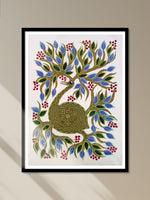 Shop A Bird amidst a Fruitful Tree in Bhil Painting by Geeta Bariya