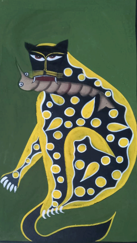 Buy A Bengal Cat in Kalighat by Uttam Chitrakar