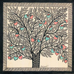 Tree Madhubani Painting