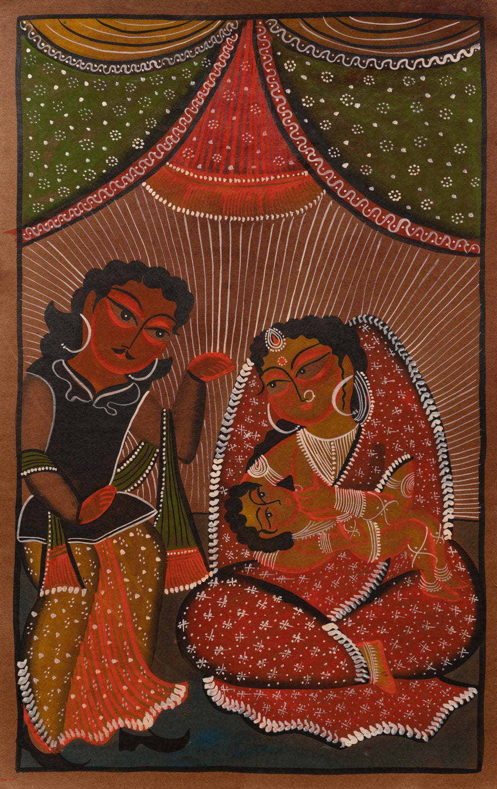 Buy A Family's Embrace: Bengal Pattachitra by Swarna Chitrakar