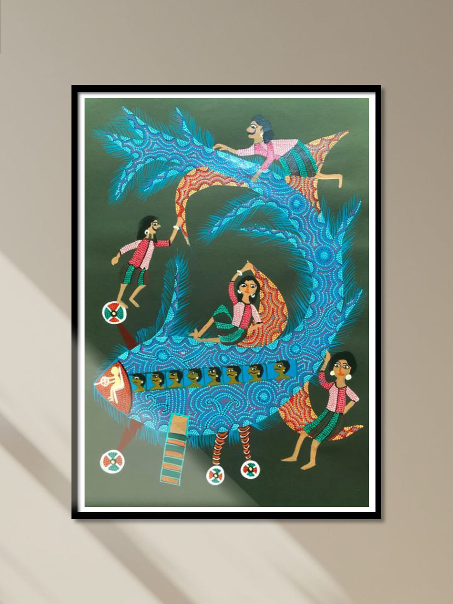 Shop A Flight in Bhil Painting by Geeta Bariya