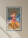 A Kalighat Romance: Uttam Chitrakar's Serene Reverence for Sale