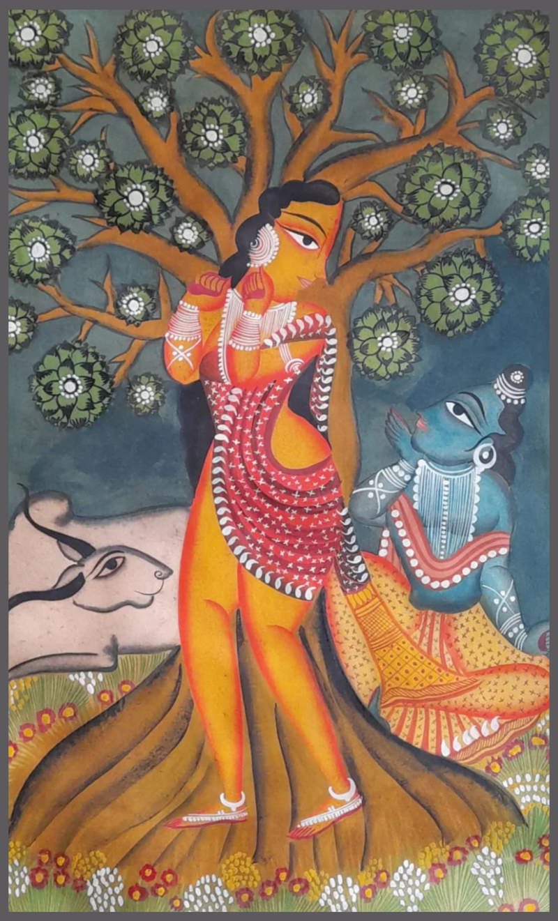 Buy A Kalighat Romance: Uttam Chitrakar's Serene Reverence