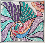 Shop A Madhubani Ode to the Peacock by Priti Karn