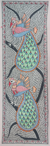 Shop A Pair of Peacocks in Madhubani by Priti Karn