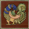 A Peacock, Tanjore Art by Sanjay Tandekar