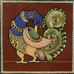 A Peacock, Tanjore Art by Sanjay Tandekar