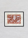 A Rural Countryside, Warli Art by Dilip Bahotha