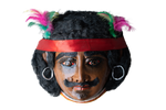 A Tribal Couple: Chhau Mask by Dharmendra Sutradhar