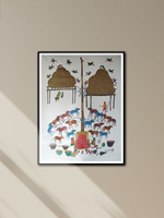 buy A Village Scene in Gond by Gareeba Singh Tekam