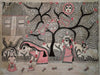 Buy A Village Scene in Madhubani art by Vibhuti Nath