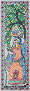 Shop A Village Woman in Madhubani by Priti Karn